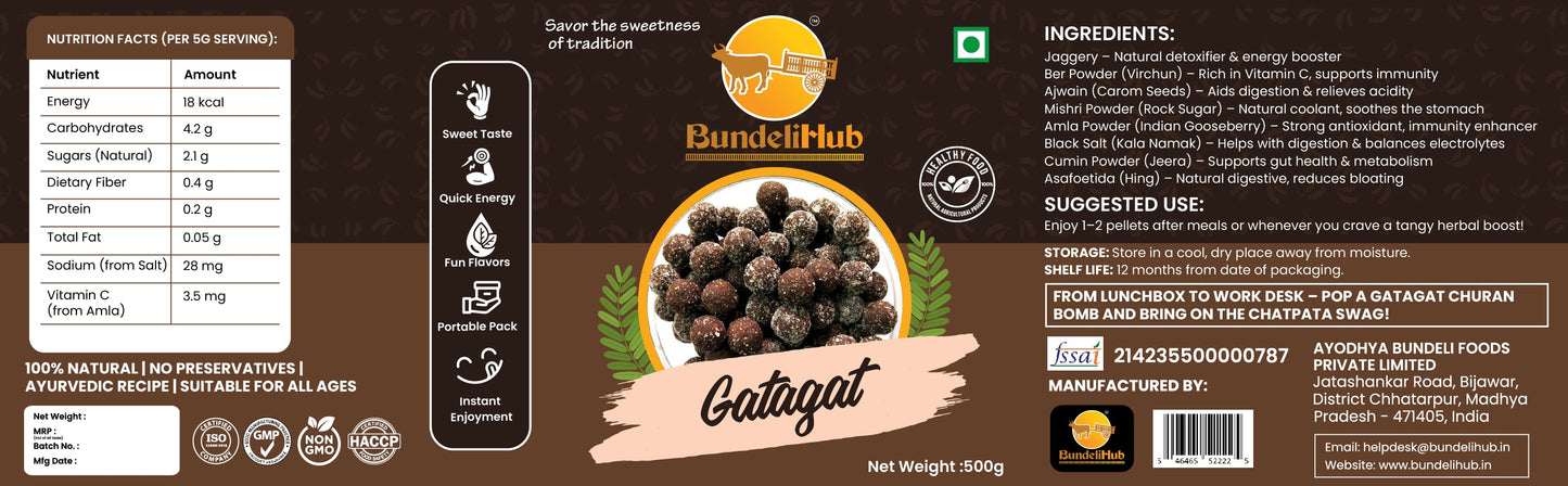 Gatagat – Tangy Herbal Churan Balls (500g)