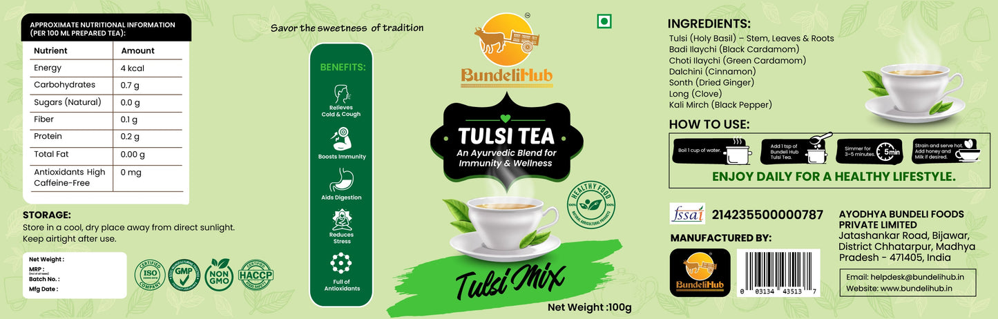 Tulsi Herbal Tea | Natural Tulsi Leaves Blend 250g