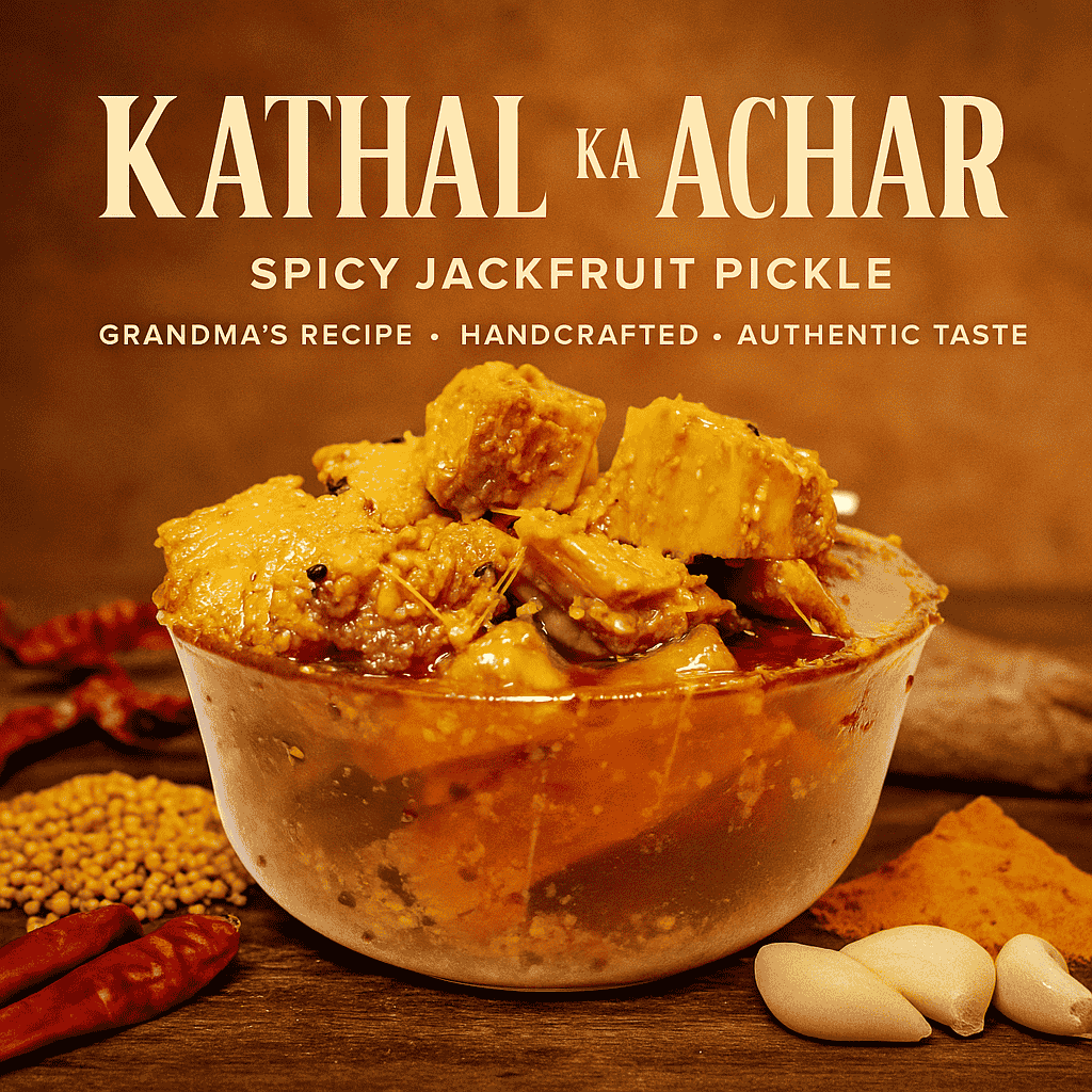 Traditional Kathal Pickle | Homemade Jackfruit Achar | Spicy & Tangy | 500g