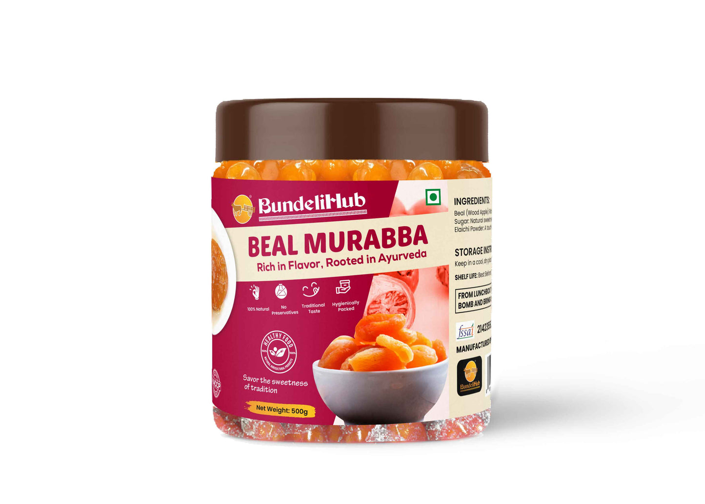Beal Murabba | Traditional Sweet Preserve | Natural Fruit Product (500g)