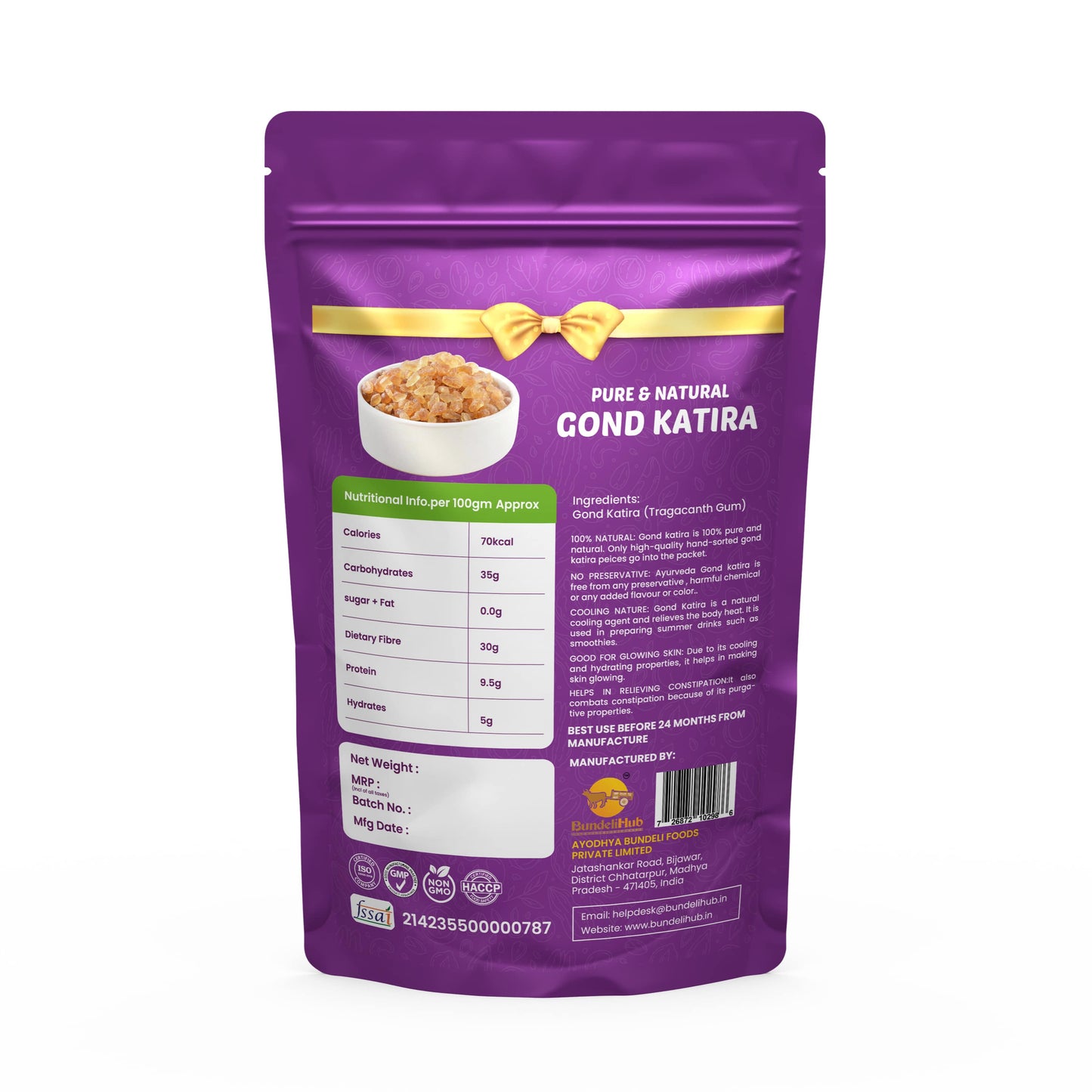 Gond Katira (Tragacanth Gum) | Edible Natural Gum 250g