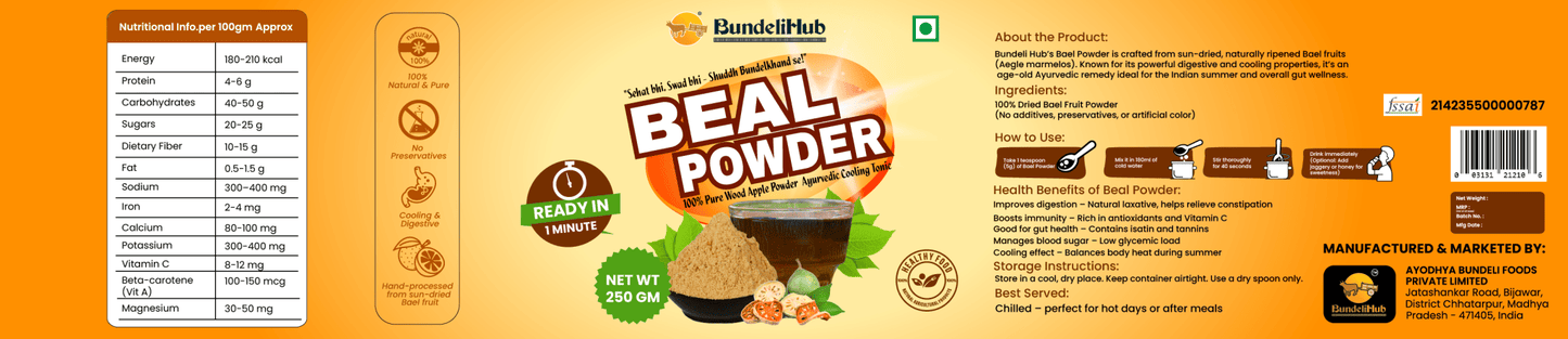 Pure Bael Powder & Wood Apple Powder | BundeliHub - Bundeli Hub