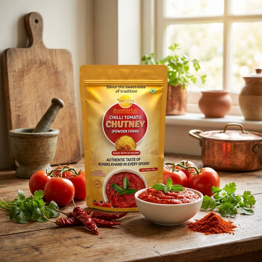 Instant Chilli Tomato Chutney Powder & Homemade Tomato Chutney | BundeliHub - Bundeli Hub