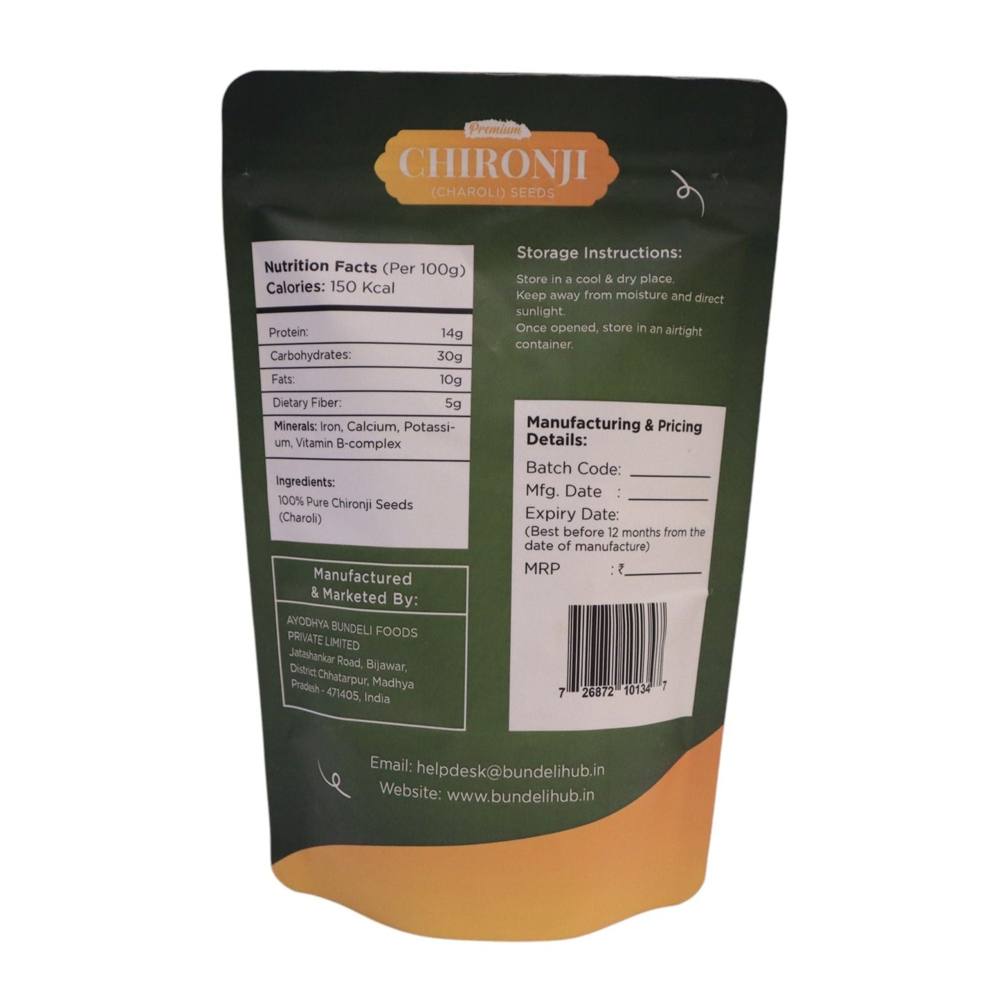 Pure Chironji Seeds & Organic Charoli | BundeliHub - Bundeli Hub