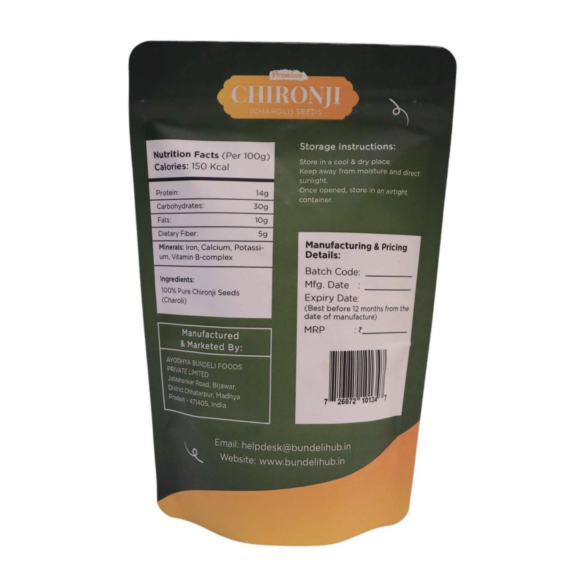 Pure Chironji Seeds & Organic Charoli | BundeliHub - Bundeli Hub
