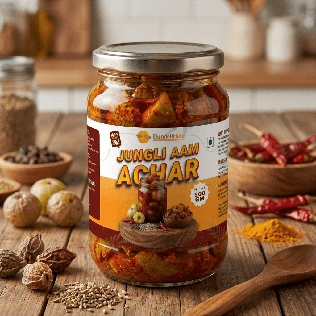 Traditional Jungli Aam Achar & Authentic Pickle Online | BundeliHub - Bundeli Hub