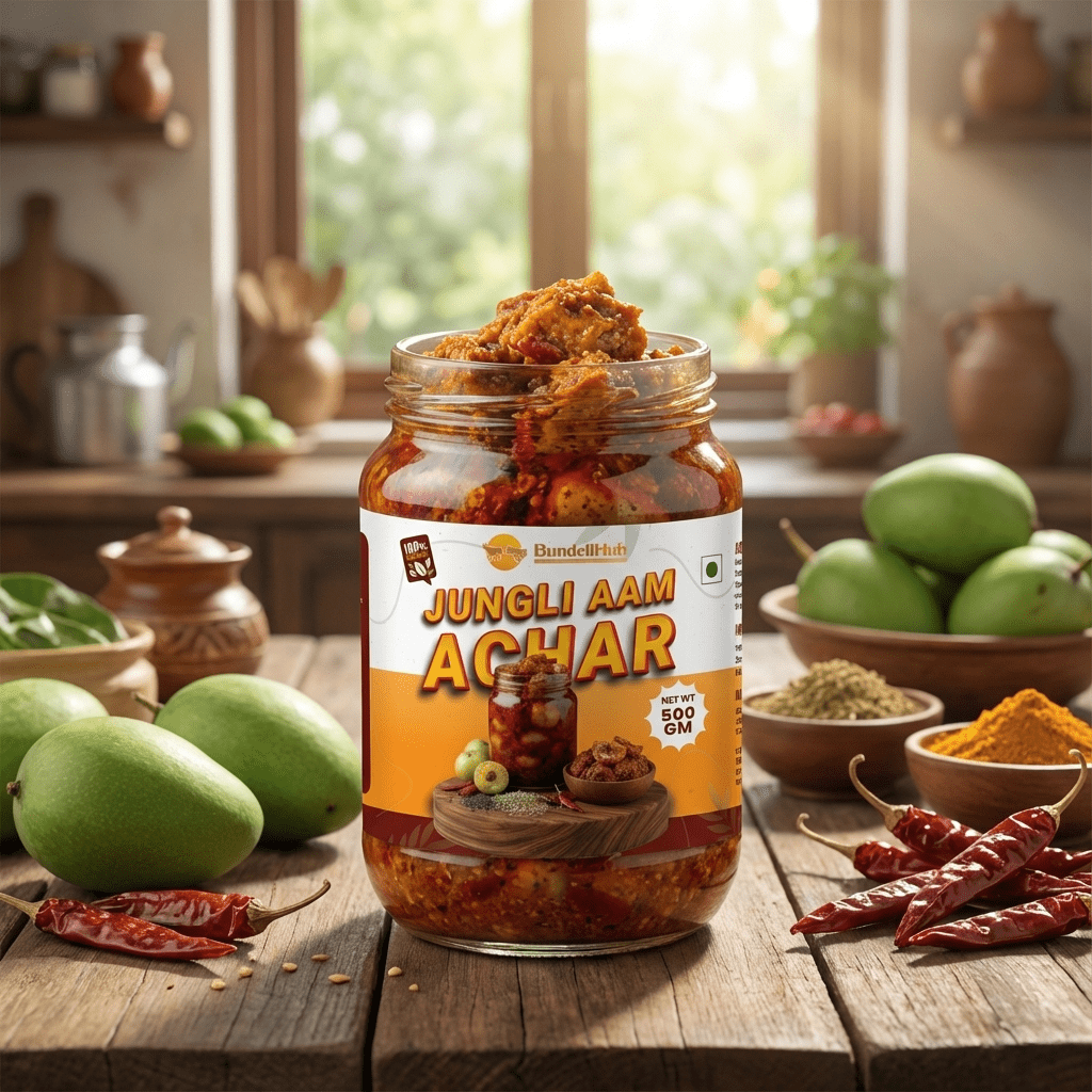Traditional Jungli Aam Achar & Authentic Pickle Online | BundeliHub - Bundeli Hub