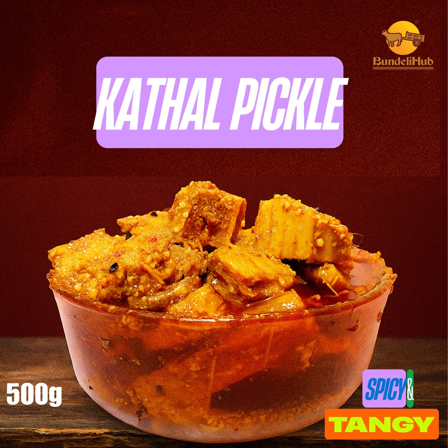Traditional Kathal Pickle | Homemade Jackfruit Achar | Spicy & Tangy | 500g