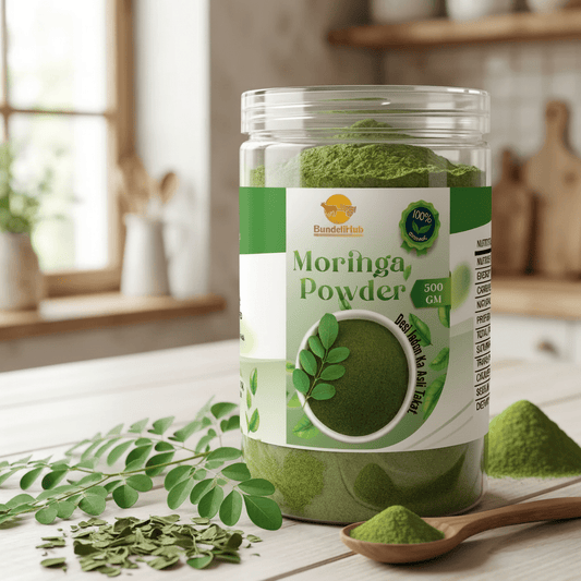 Pure Moringa Powder & Sun-Dried Leaf Powder | BundeliHub - Bundeli Hub