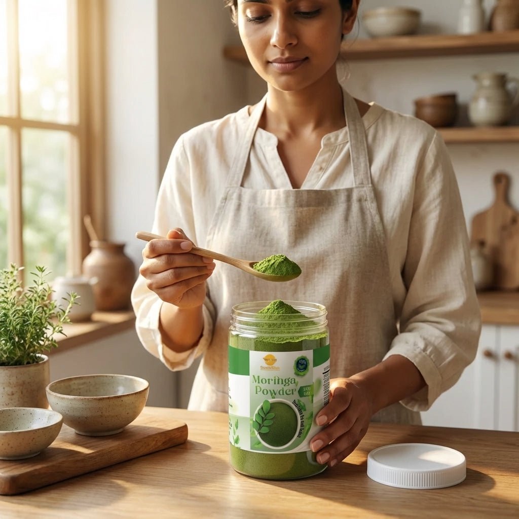 Pure Moringa Powder & Sun-Dried Leaf Powder | BundeliHub - Bundeli Hub