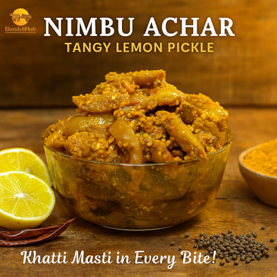Premium Homemade Nimbu Ka Achar | Lemon Pickle | खट्टा-मीठा नींबू अचार - 250g
