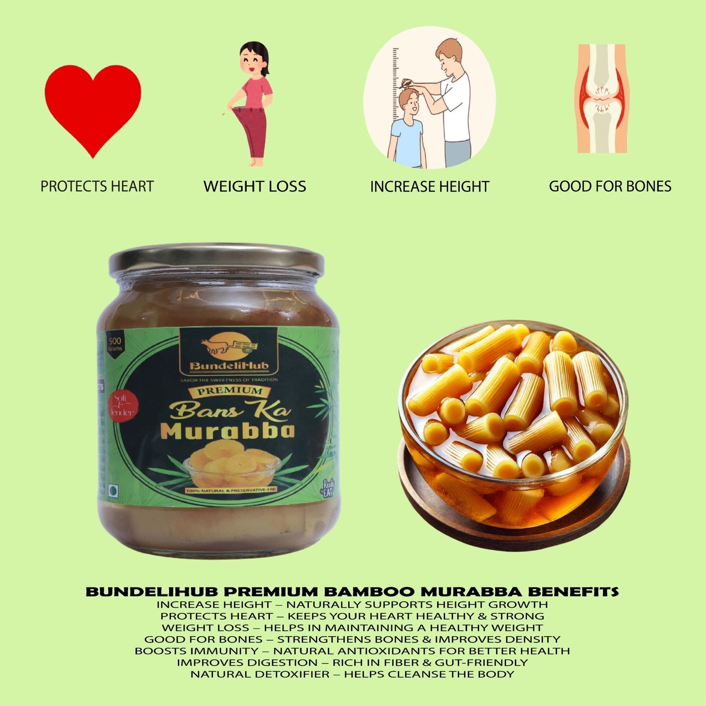 Bans Ka Murabba - Traditional Sweet Bamboo Shoot Preserve | BundeliHub - Bundeli Hub